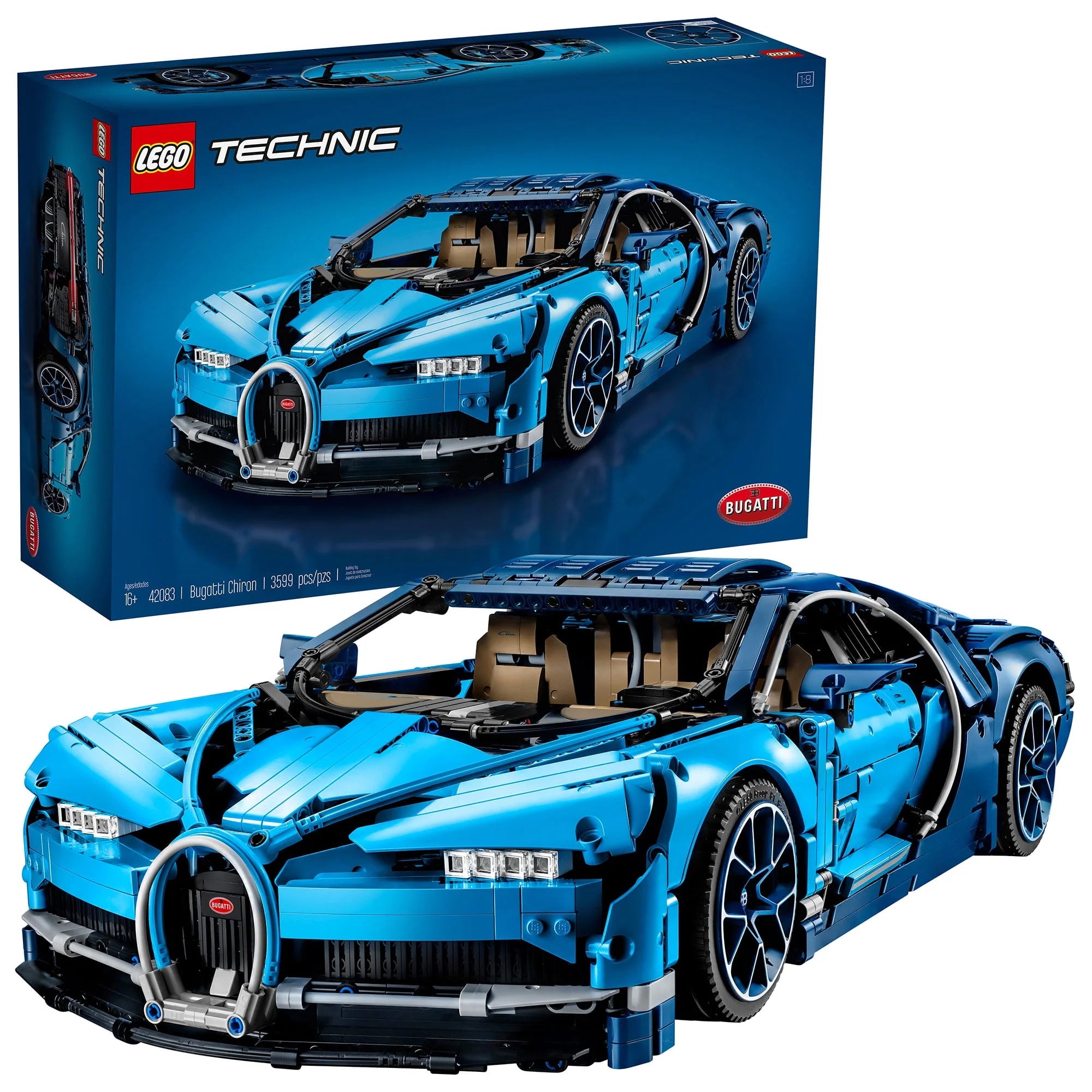 Bugatti Chiron Race Car Building Kit I5791