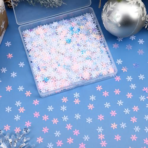 Christmas Confetti Glitter Tree Decorations Santa Claus Snowflakes Candy Canes Sprinkles P286461