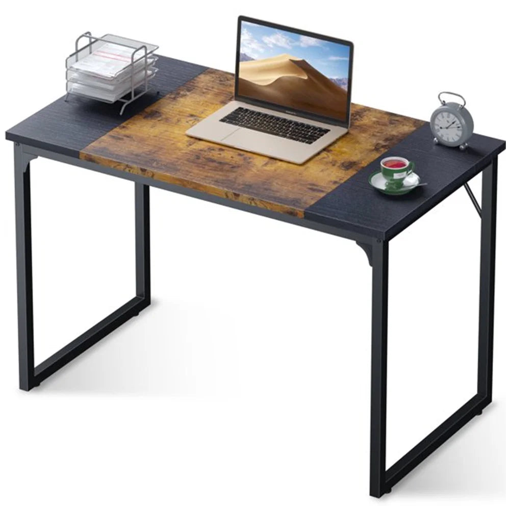 Black Rustic Brown 39 Inch Computer Desk E148574
