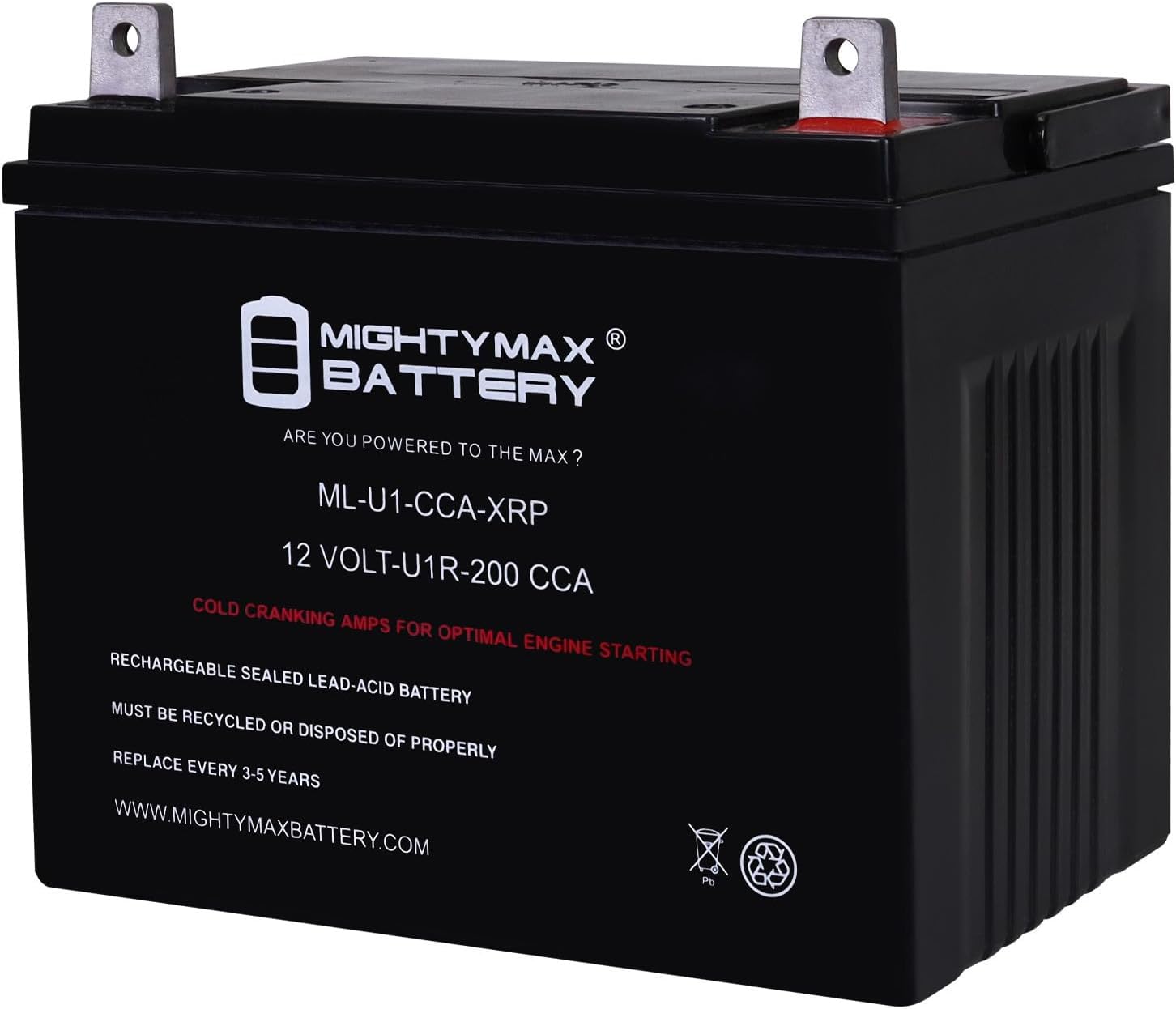 12V 200CCA Replacement Battery R910