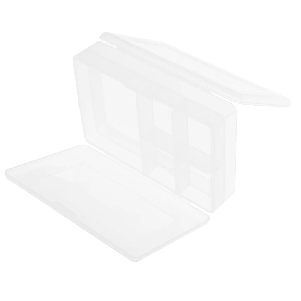 Clear White 4 Pcs Storage Basket with Lids Z87473