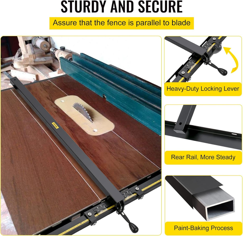 57×57 Table Saw Fence System with Front Guide Bar M141