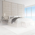 Velvet Ivory King Set Of 4 Panels K22216