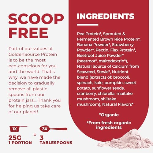 Plant Based Protein Powder with 22 Vitamins & Minerals, 15g of Protein U5230