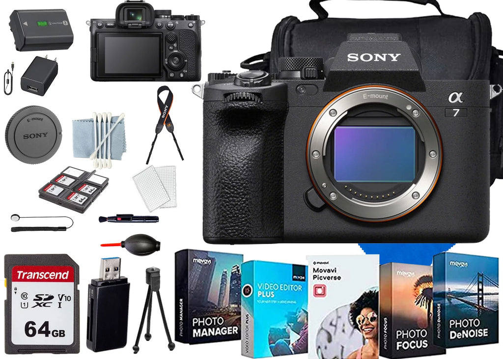 Mirrorless Camera with Case, 64 GIG Memory Card, Tripod, Photo Software Bundle I723181