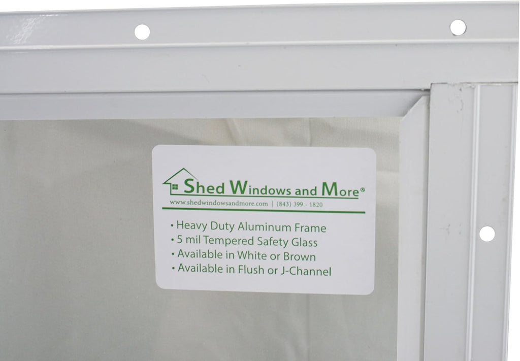 12 X 18 White Flush Playhouse Window J925618