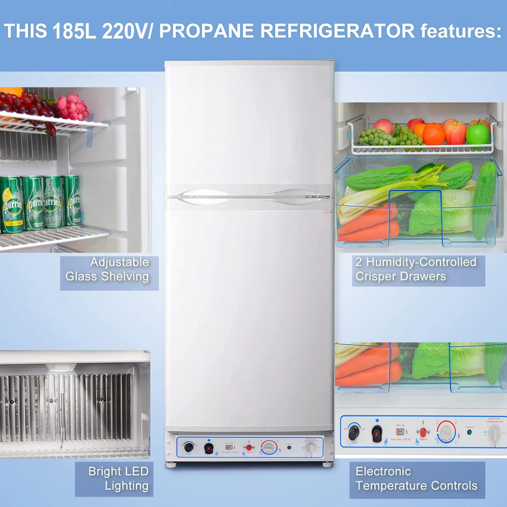 6.5 Cu ft Propane Gas Refrigerator with Freezer T852681