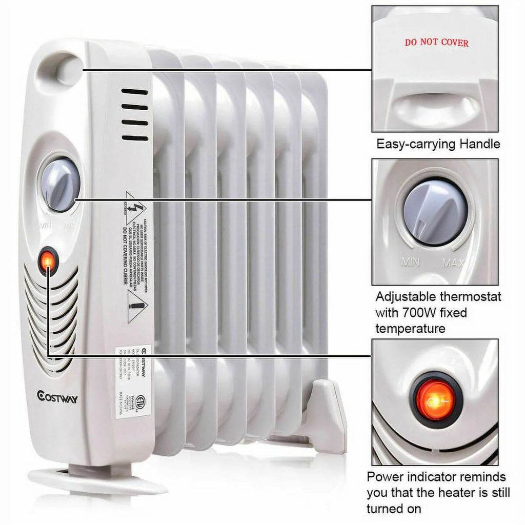 Portable Mini Electric Oil Filled Radiator Heater T645457
