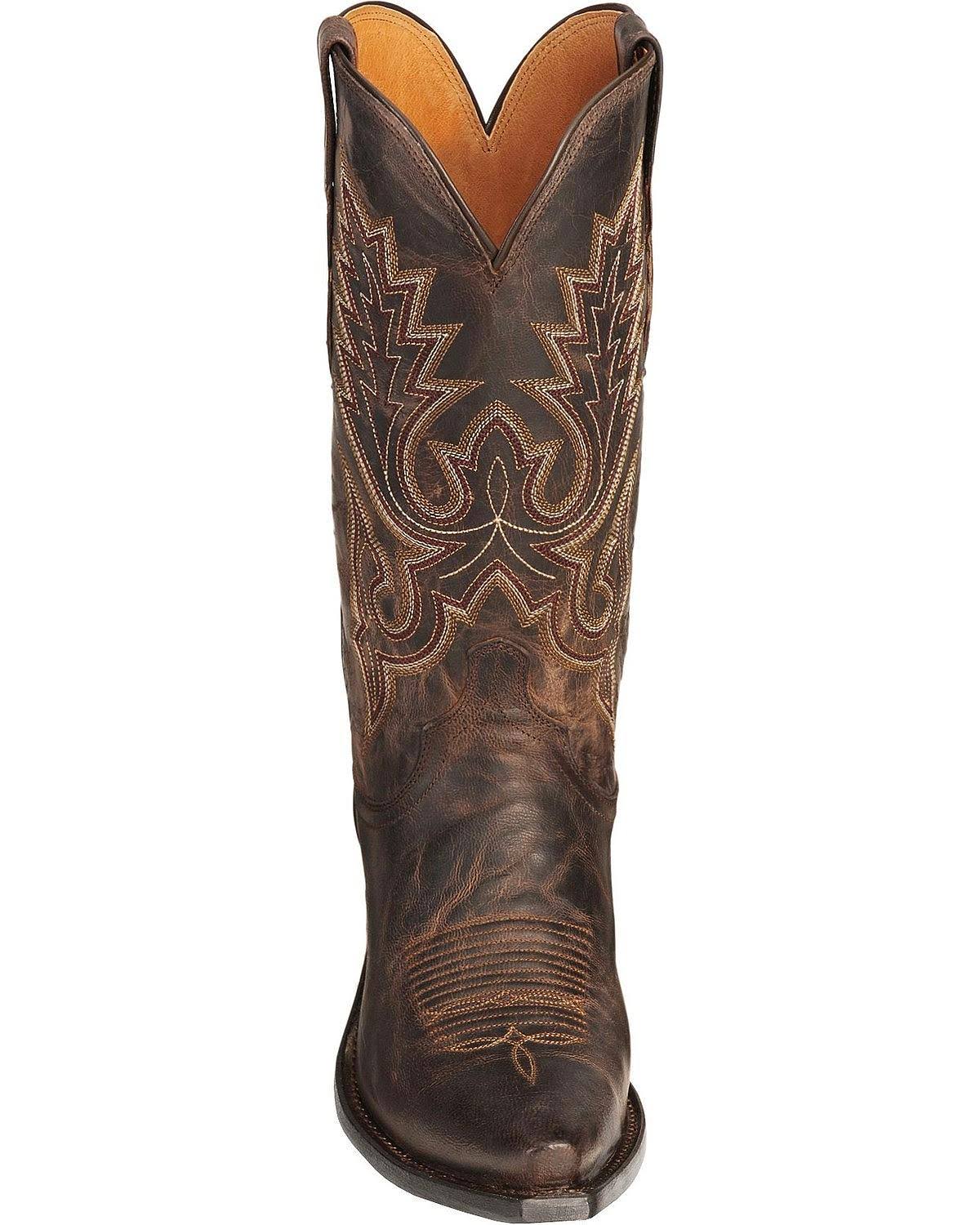 Chocolate Madras Goat Cowboy Boots R55975