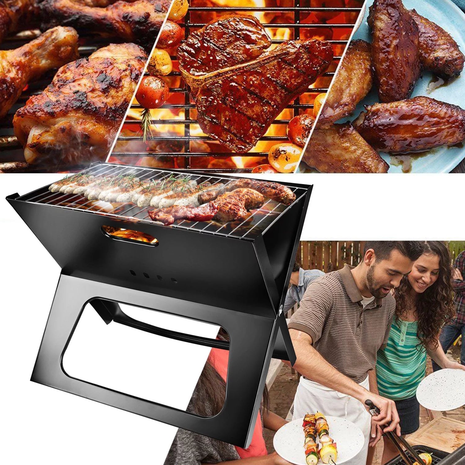 Portable Charcoal BBQ Grill Y596