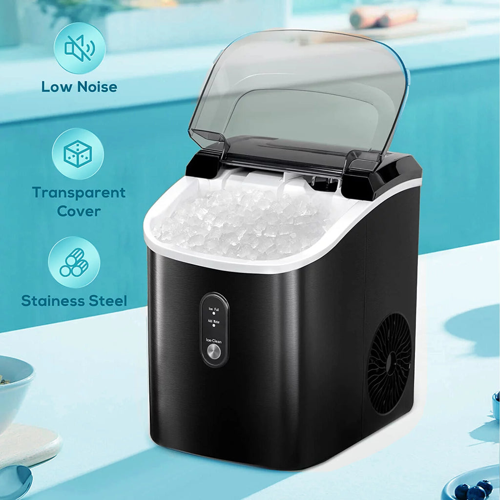 Black Nugget Ice Maker Countertop Y202526