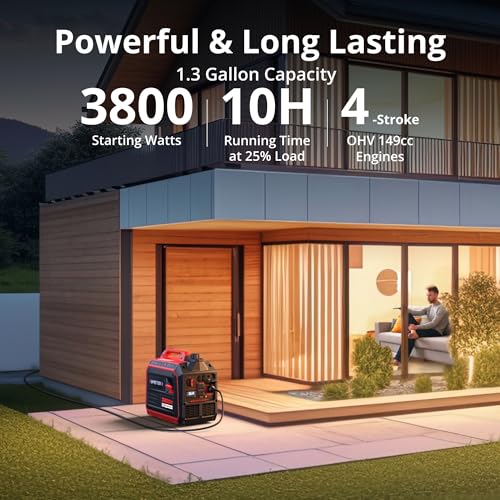 2500-Watt Gas Powered Portable Inverter Generator with CO Sensor L8411