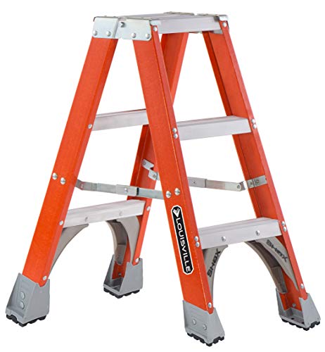 Twin Front Stepladder, 3-Feet, Orange E425464