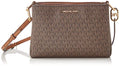 Leather Medium Triple Compartment Crossbody N381521