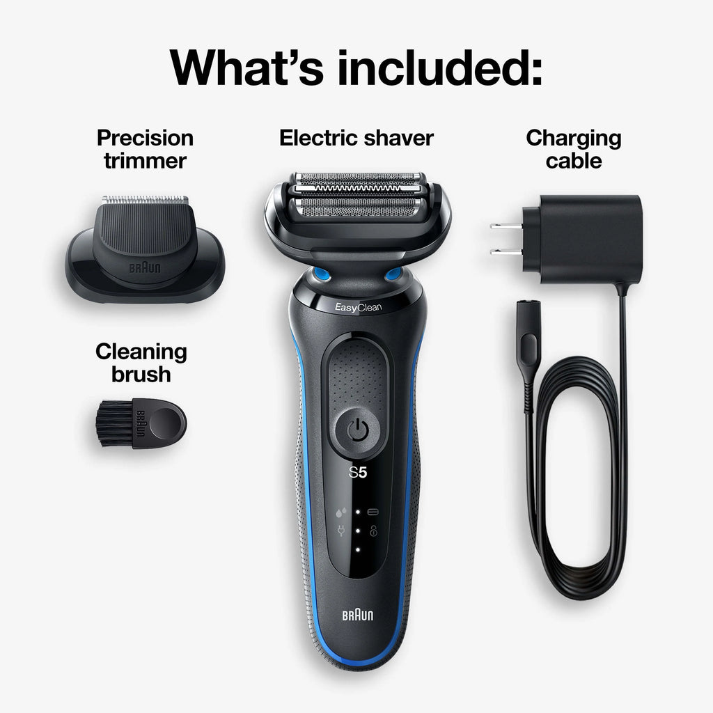 Rechargeable Wet Dry Electric Shaver with Charging Stand W26713
