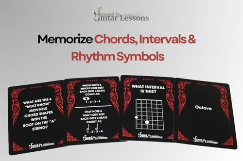 54-Card Guitar Flash Cards C968