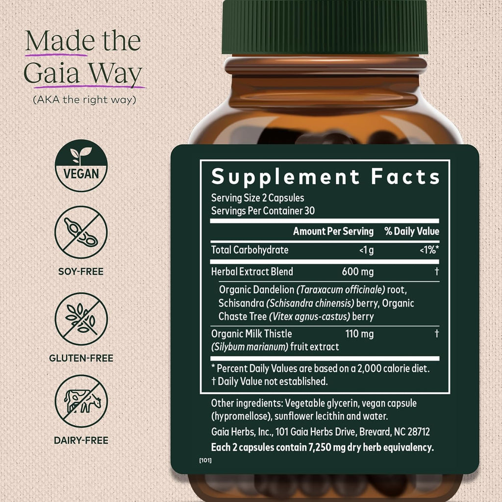 60 Vegan Capsules Herbal Supplement with Vitex Berry & Schisandra M3438