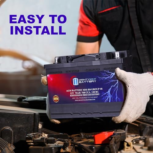 AGM Car Battery, Group Size 47, 12V 60 AH, 680 CCA E451805