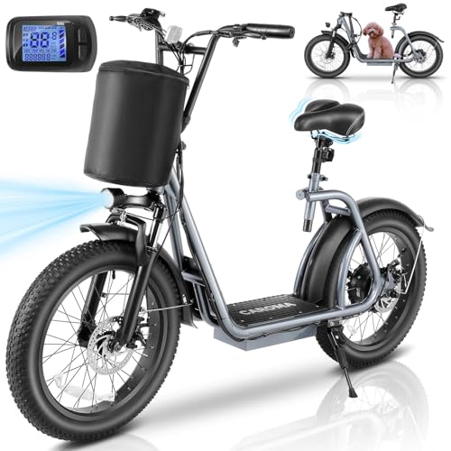 800w Electric Scooter with 20" Fat Tire, 20 MPH Top Speed, 30 Miles Range, Foldable P638