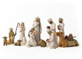 14-piece Nativity Figures with Metal Stars B3108