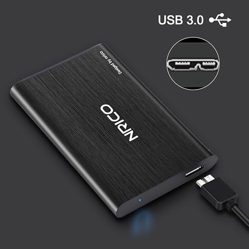 Ultra Slim 500GB Portable External Hard Drive HDD Storage Black P896
