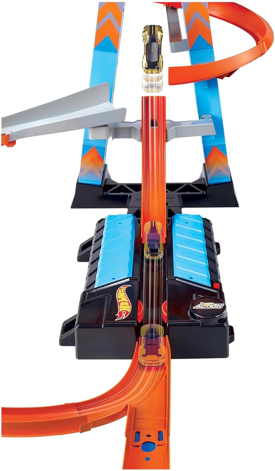 Toy Car Track Set with Motorized Booster E651