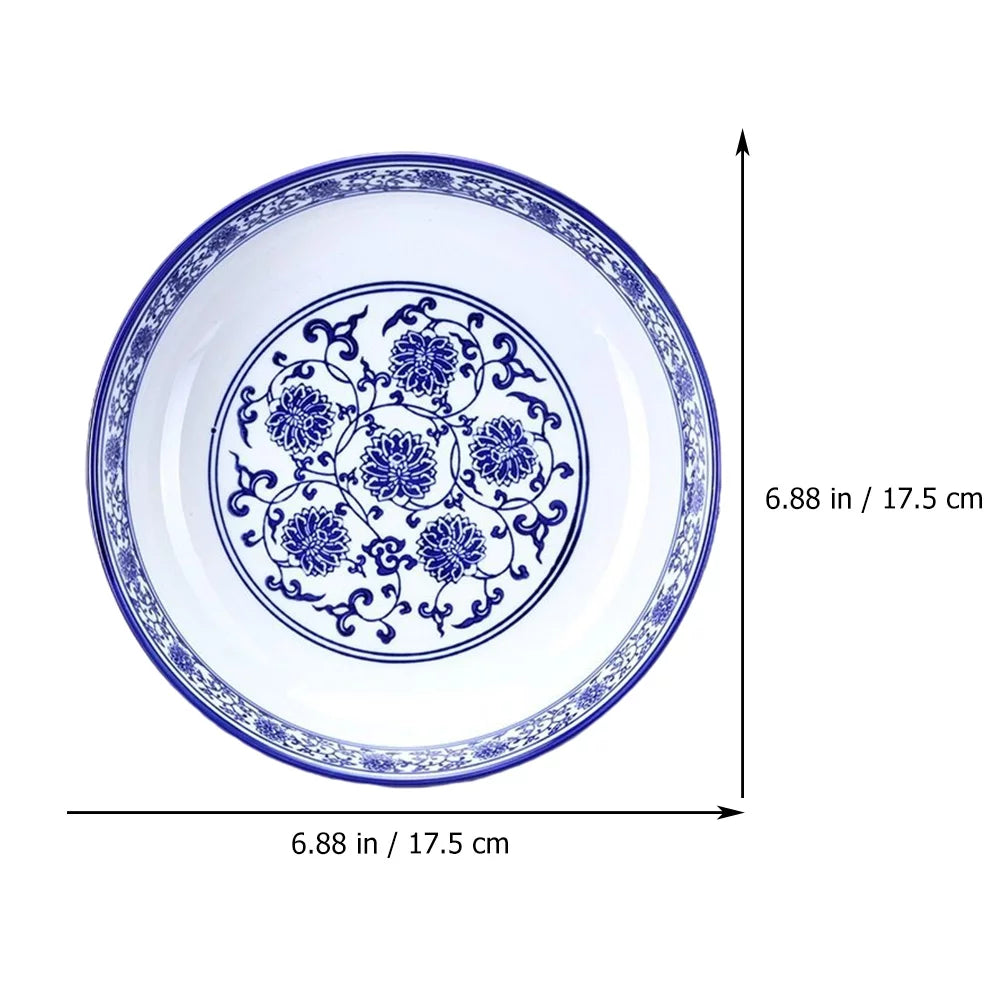 Blue and White Porcelain Ceramic Bowl D810