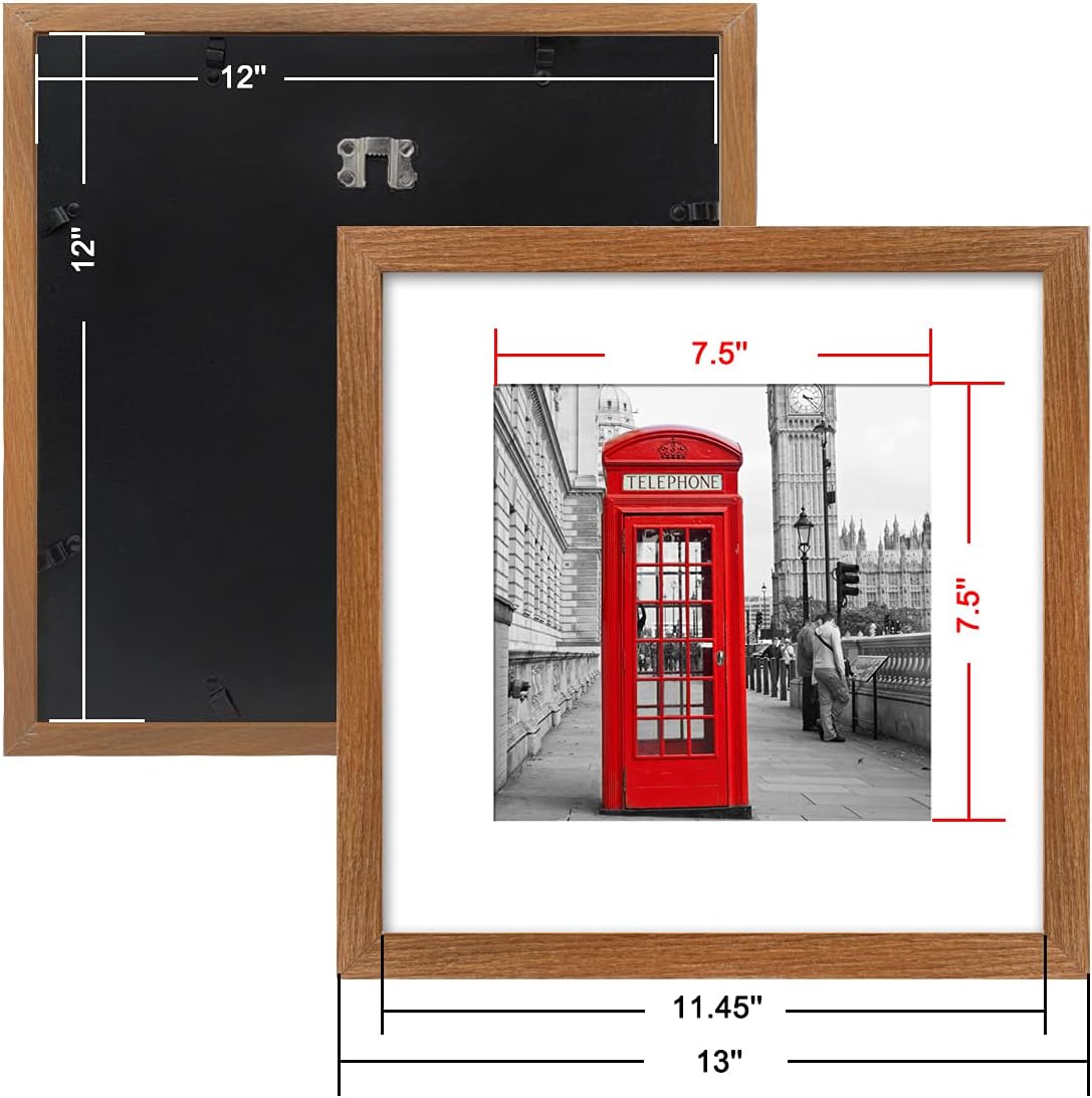 12x12 Square Wooden Picture Frame W51747