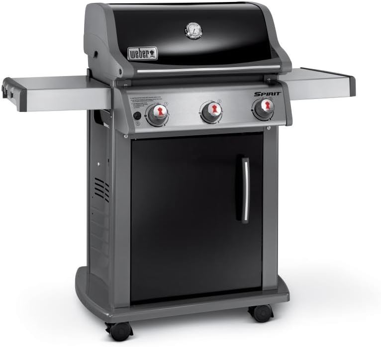 Black 3 Burner Natural Gas Grill E632