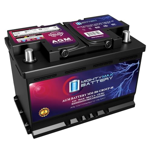 AGM Car Battery, Group Size 47, 12V 60 AH, 680 CCA E451805