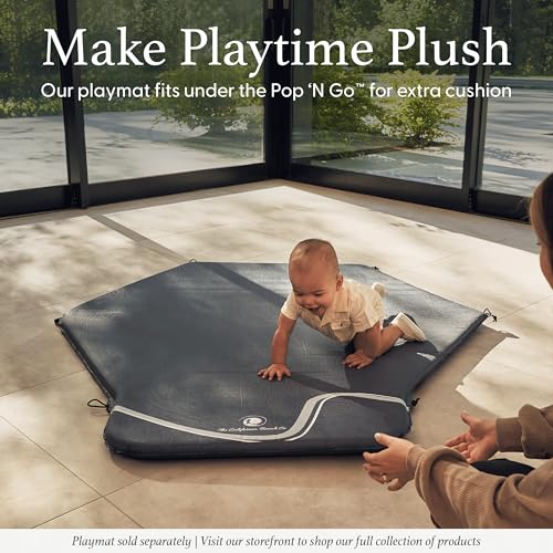 Pop Up Playpen with Canopy, Travel Bag, Mosquito Net (Anchor Grey) R69329