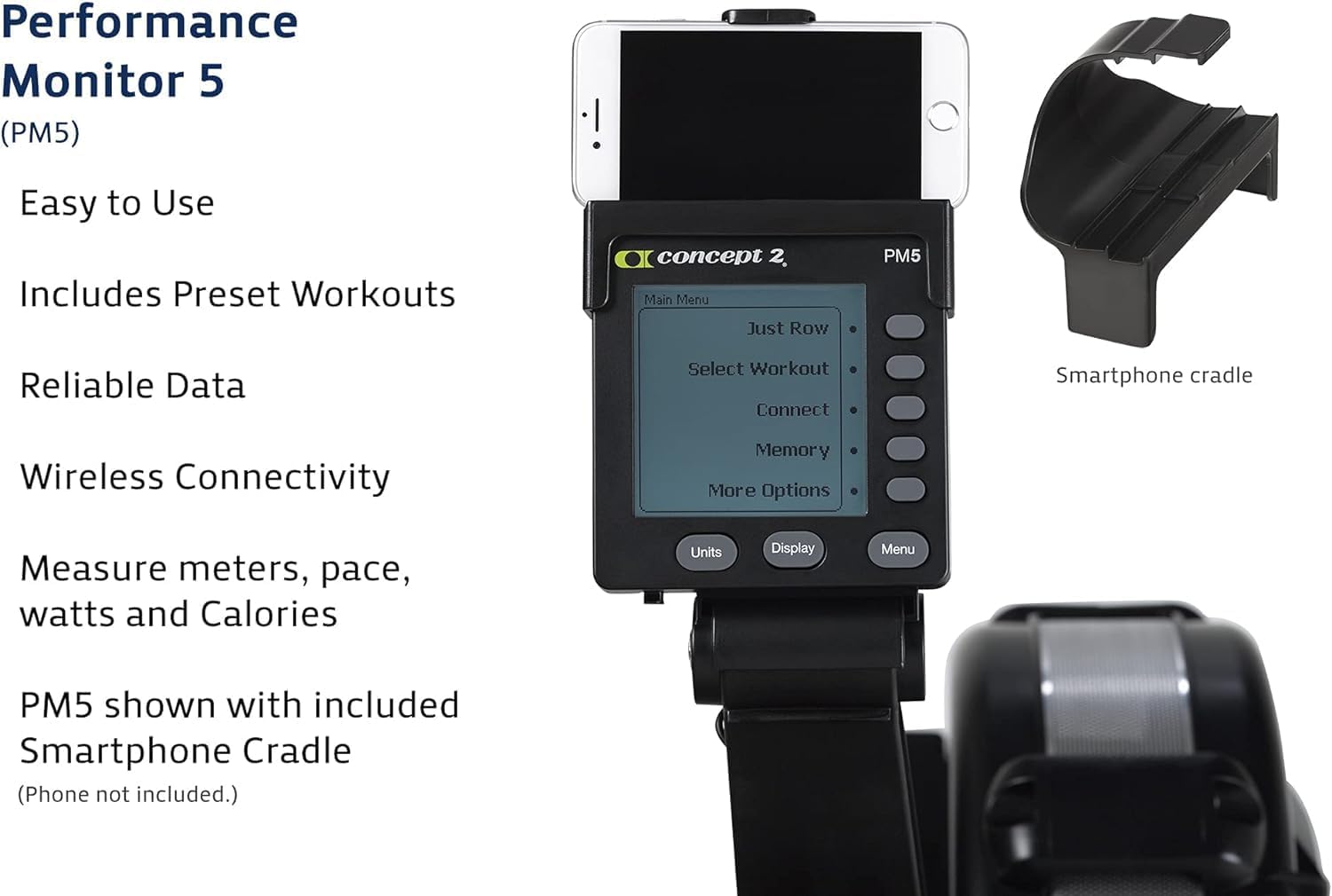 Indoor Rowing Machine with PM5, Tall Legs and Heart Rate Monitor V469211