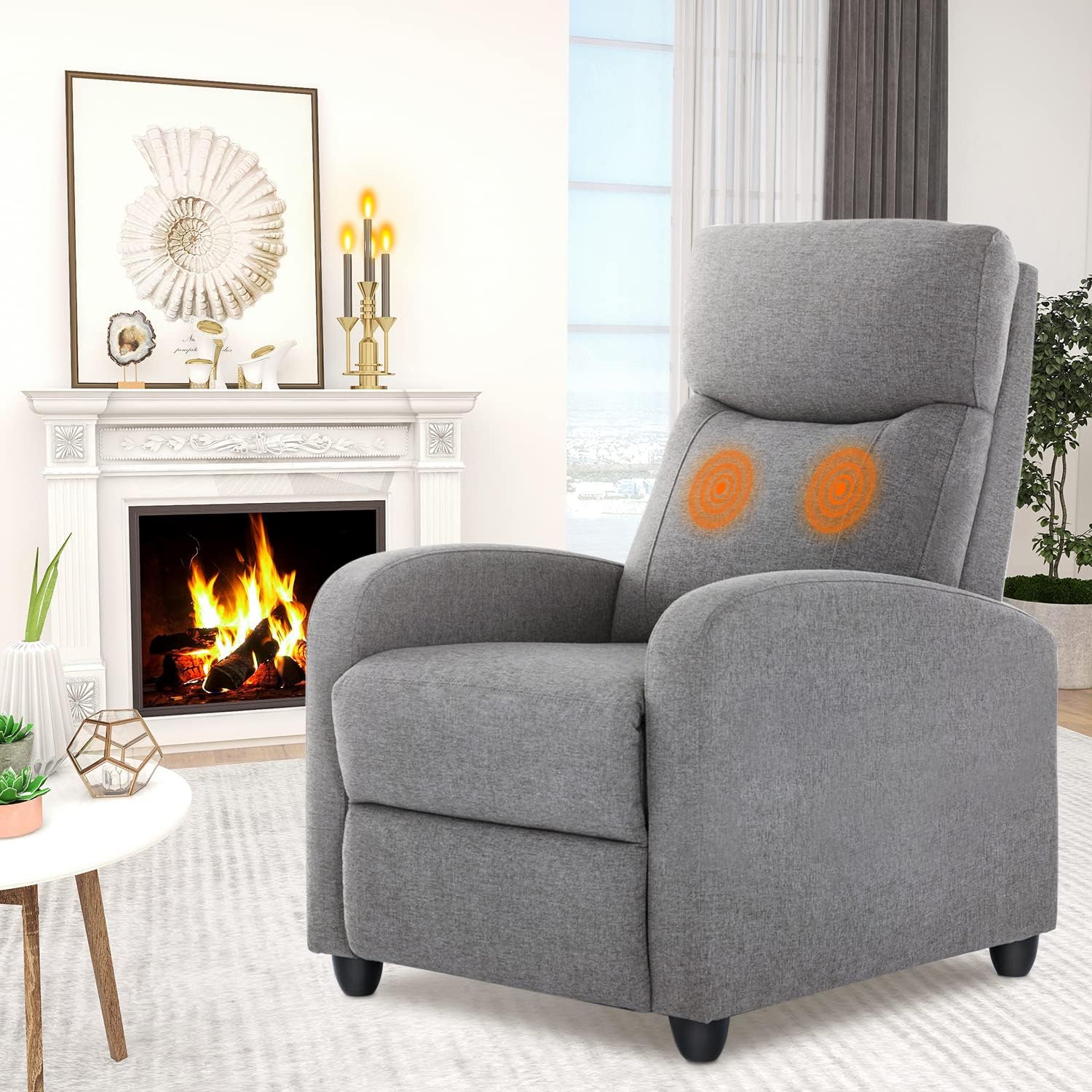 Recliner Chair PU Leather Recliner Sofa B240482