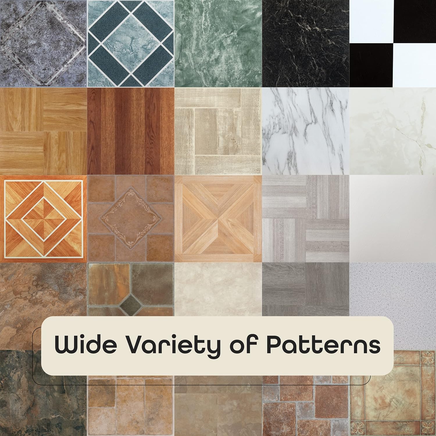 Light Oak Diamond Parquet Pattern 20 Tiles 12" x 12" Self Adhesive Vinyl Floor Tiles G38979