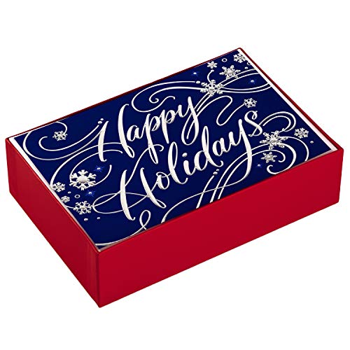 40 Blue Holiday Cards with Envelopes R4512
