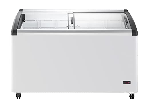 Commercial Mobile Ice Cream Display Chest Freezer P8874
