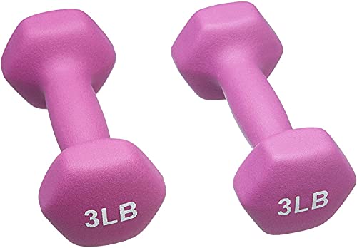 Neoprene Dumbbell Hand Weights Sets of 2 Hexagon Non-Slip Weights D5913