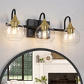 Black Gold 3 Light Bathroom Vanity Light H252103