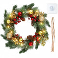 24 Inch Christmas Wreath with Lights L307