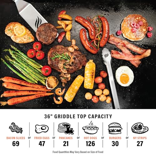36 Inch 4 Burner Gas Griddle with Hood U330990