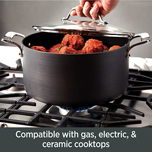 Hard Anodized Nonstick Fry Pan Set 2 Piece Black C804