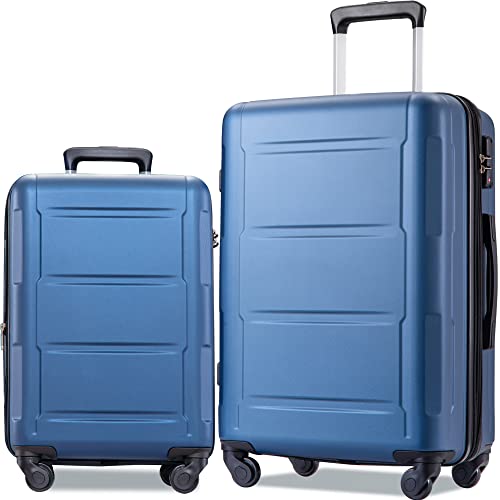 2 Piece Expandable ABS Hard Shell Luggage Set with TSA Lock, 20in+28in, Green S575917