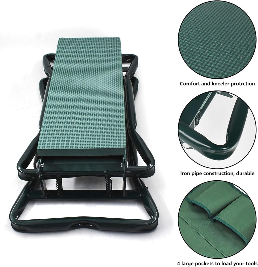 Portable Garden Kneeler Seat with Tool Bag Pouch L69150