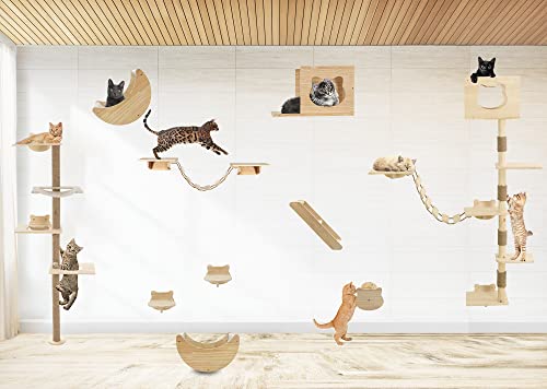 73 inch Cat Tree Wall Mounted Scratching Post P953816
