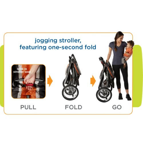 FastAction Fold Jogger Click Connect Stroller A3595