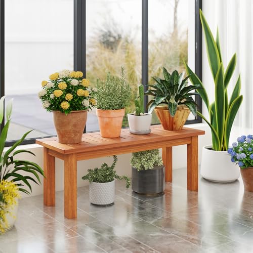 Wooden Plant Stand with Teak Oil Finish D925