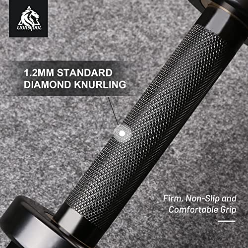 16"/20" Loadable Dumbbells Pairs Commercial Grade Olympic Dumbbell Bar Handle Y744