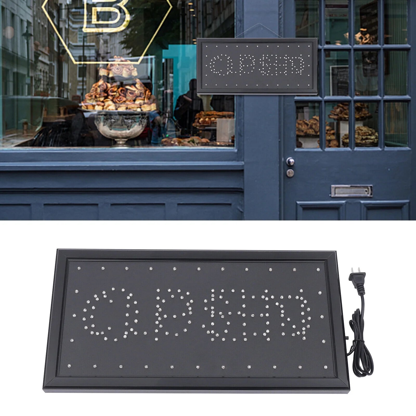 LED Open Closed Store Business Sign Neon Light B46210