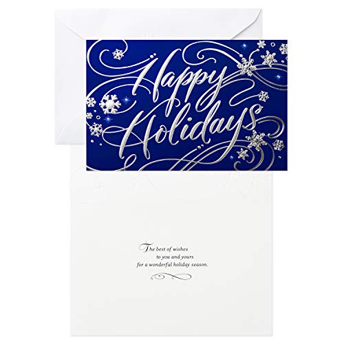 40 Blue Holiday Cards with Envelopes R4512