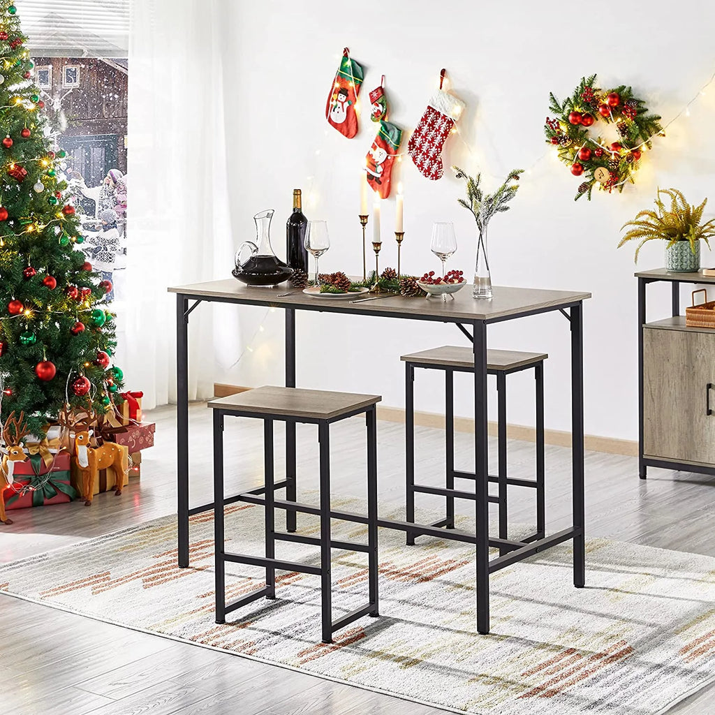 3 Piece Bar Table Set with 2 Bar Stools M133752